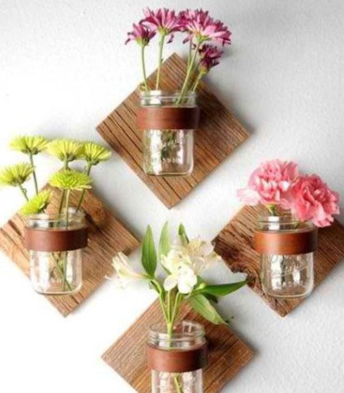 DIY flower wall decor